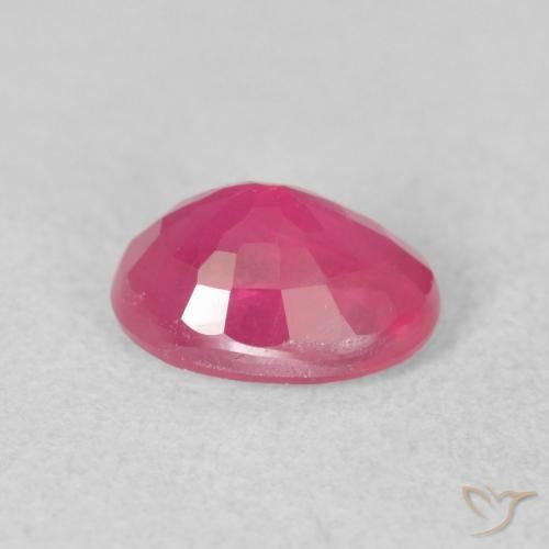 Rubi Vermelho rosado Natural 1.78ct, oval, VS-SI