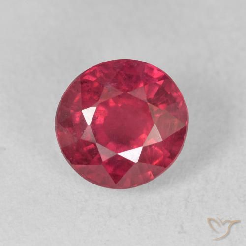 1.84ct Natural Carmesim Profundo Rubi, Redondo, VS-SI