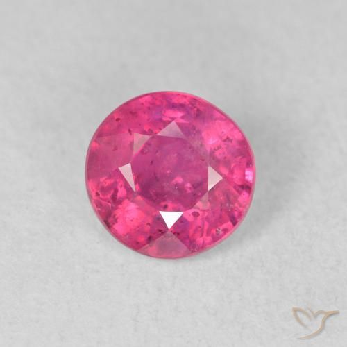 1.18ct Natural Rosa quente Rubi, Redondo, VS-SI