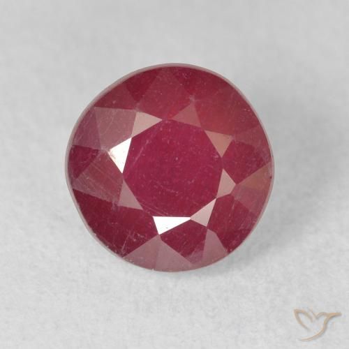 2.67ct Natural Carmesim Profundo Rubi, Redondo, VS-SI