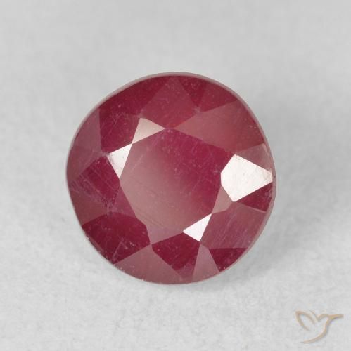 Rubi Carmesim Profundo Natural 2.67ct, Redondo, VS-SI