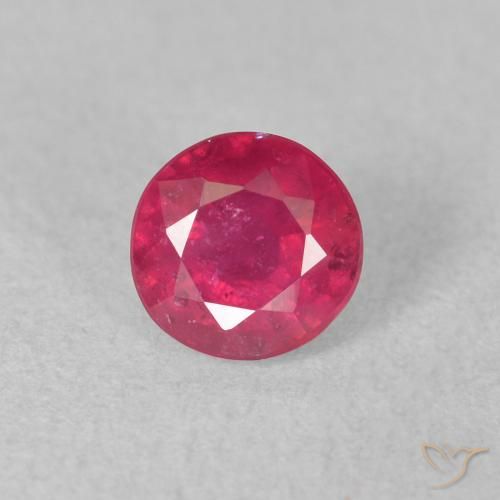 1.21ct Natural rosa avermelhado Rubi, Redondo, VS-SI