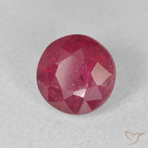 Rubi vermelho médio Natural 1.79ct, Redondo, VS-SI