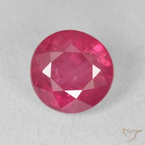 2.20ct Natural rosa avermelhado Rubi, Redondo, VS-SI
