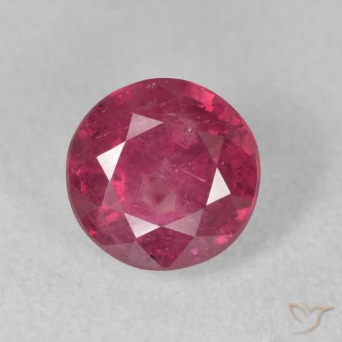 1.99ct Natural rosa avermelhado Rubi, Redondo, VS-SI