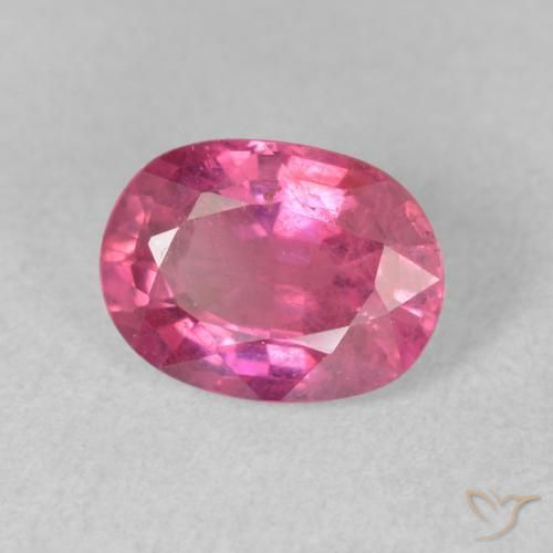 Rubi Vermelho rosado Natural 1.86ct, oval, VS-SI