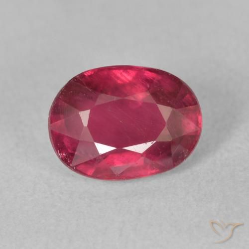 2.01ct Natural Medium Dark-Red Rubi, oval, VS-SI