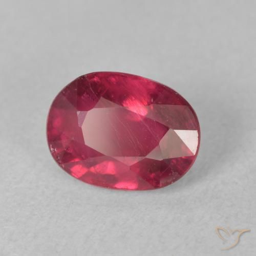Rubi Medium Dark-Red Natural 2.01ct, oval, VS-SI