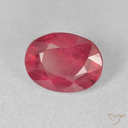 Rubi Vermelho rosado Natural 2.05ct, oval, VS-SI