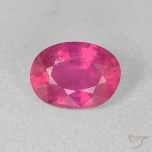 1.53ct Natural Luz vermelha Rubi, oval, VS-SI