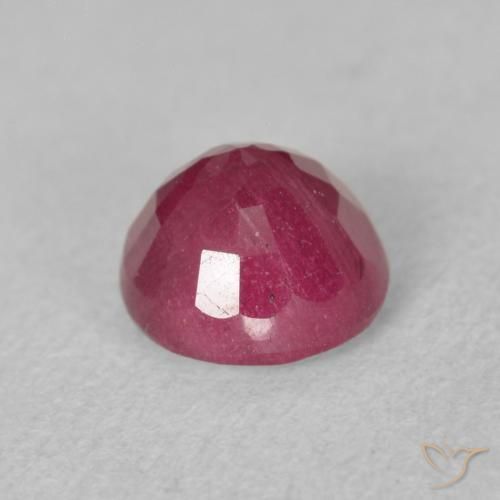 Rubi Rosa Avermelhado Profundo Natural 1.88ct, Redondo, VS-SI