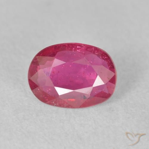 1.31ct Natural rosa avermelhado Rubi, oval, VS-SI