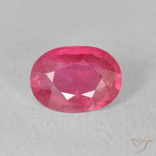1.26ct Natural Vermelho rosado Rubi, oval, VS-SI