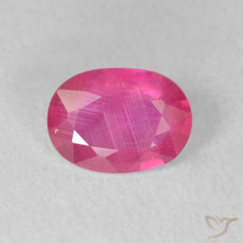 1.36ct Natural rosa avermelhado Rubi, oval, VS-SI