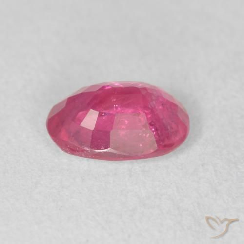 Rubi Vermelho rosado Natural 1.54ct, oval, VS-SI
