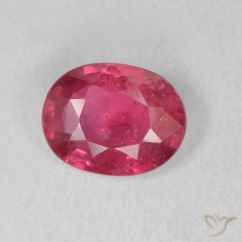 1.48ct Natural Vermelho rosado Rubi, oval, VS-SI