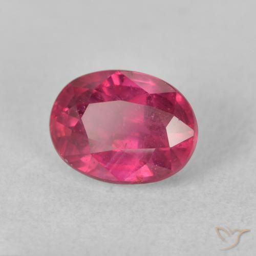 Rubi vermelho médio Natural 2.33ct, oval, VS-SI