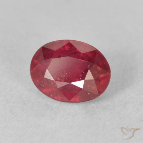 Rubi Vermelho escuro Natural 1.94ct, oval, VS-SI