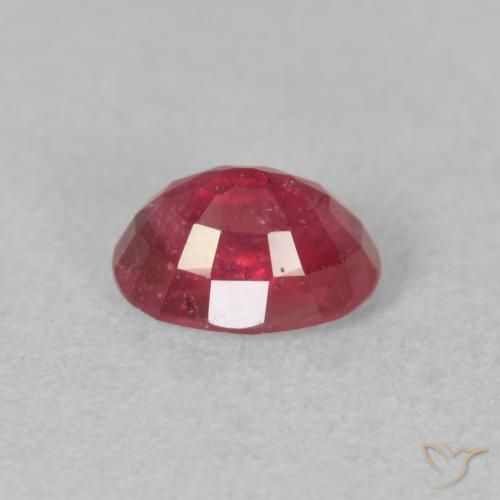 Rubi rosa avermelhado Natural 1.45ct, oval, VS-SI