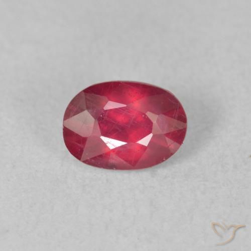 1.12ct Natural rosa avermelhado Rubi, oval, VS-SI