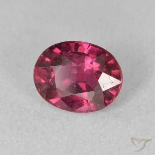 Rubi Vermelho rosado Natural 1.92ct, oval, VS-SI