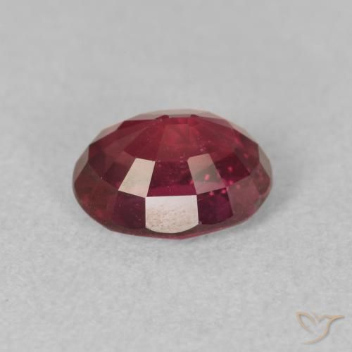 Rubi Vermelho rosado Natural 1.92ct, oval, VS-SI