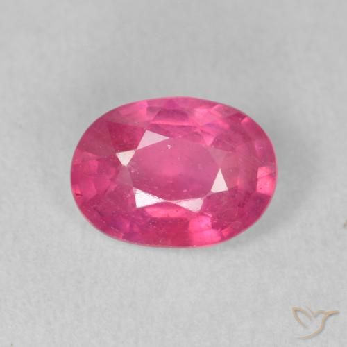 1.55ct Natural rosa médio Rubi, oval, VS-SI