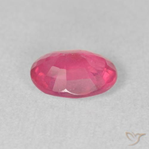 Rubi rosa médio Natural 1.55ct, oval, VS-SI