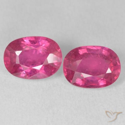3.96ctw Natural Vermelho rosado Rubi, oval, VS-SI