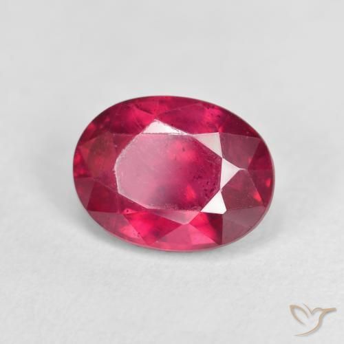 Rubi Rosa Avermelhado Profundo Natural 1.89ct, oval, VS