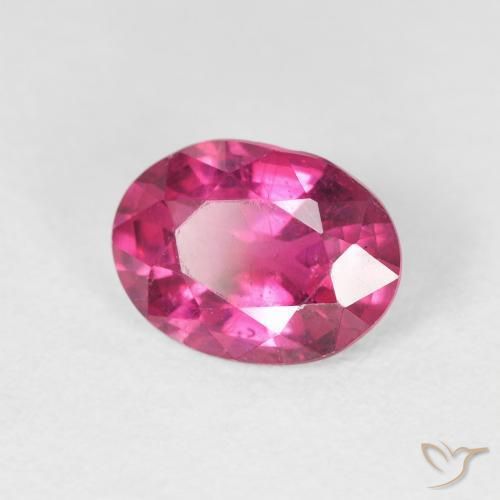 Rubi Rosa quente Natural 2.17ct, oval, VS