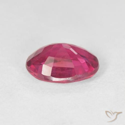 Rubi Rosa quente Natural 2.17ct, oval, VS
