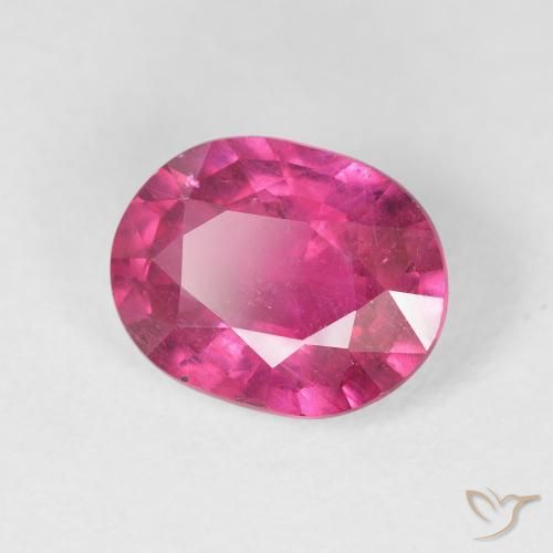 Rubi Medium Dark-Pink Natural 3.45ct, oval, VS