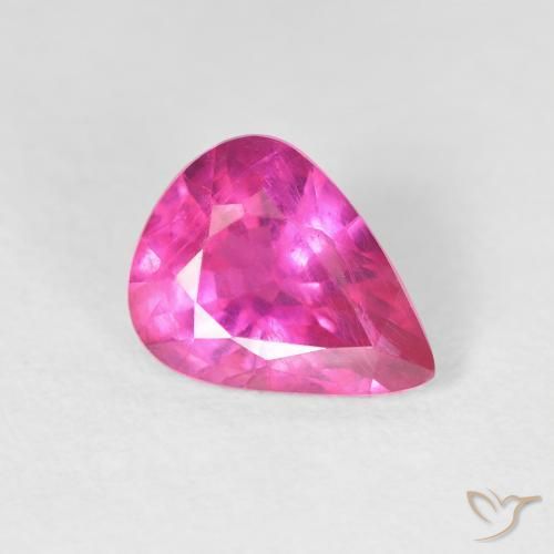 Rubi Magenta Profundo Natural 2.09ct, Formato de pêra, VS