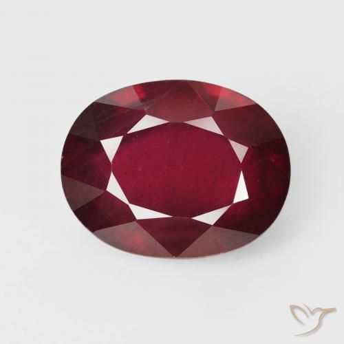 19.35ct Natural Vermelho escuro Rubi, oval, VS