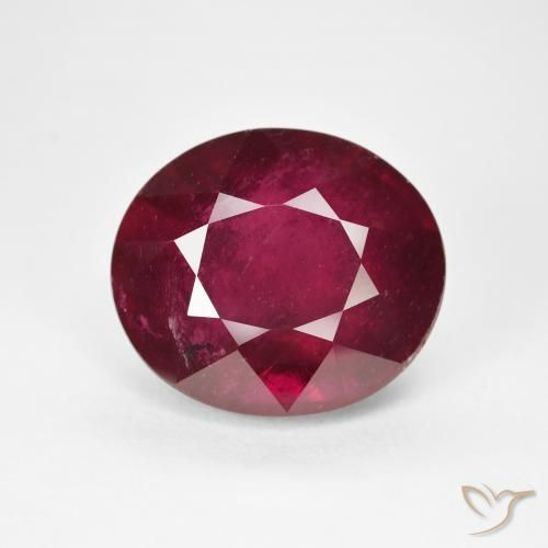 15.28ct Natural Vinho Tinto Profundo Rubi, oval, VS
