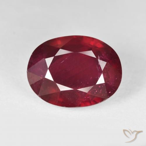 16.54ct Natural Vermelho brilhante Rubi, oval, VS