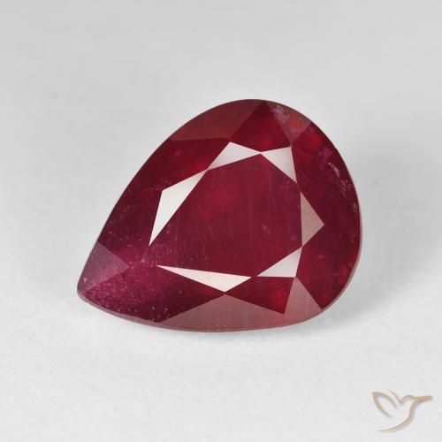 14.72ct Natural Vinho vermelho Rubi, Formato de pêra, VS