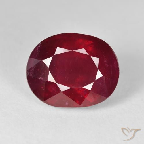 13.61ct Natural Vermelho brilhante Rubi, oval, VS