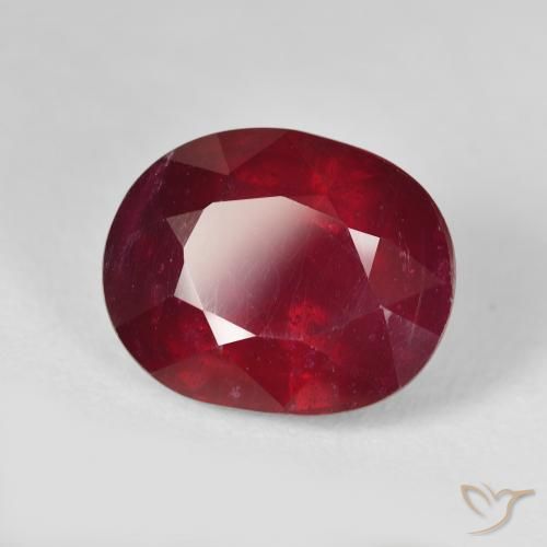 Rubi Vermelho brilhante Natural 13.61ct, oval, VS
