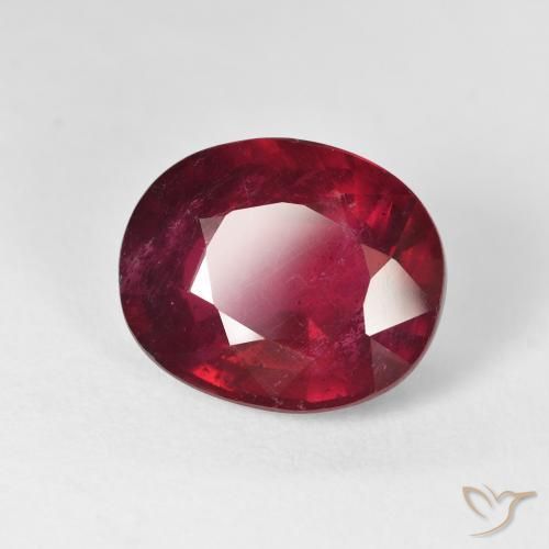 Rubi Vermelho brilhante Natural 12.14ct, oval, VS