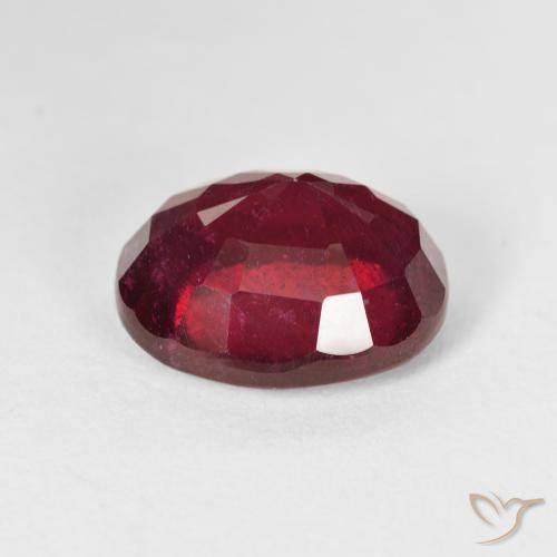 Rubi Vermelho brilhante Natural 12.14ct, oval, VS