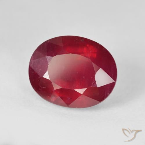Rubi Jam Red Natural 6.53ct, oval, VS