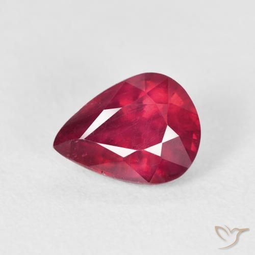 2.72ct Natural Carmesim Profundo Rubi, Formato de pêra, VS