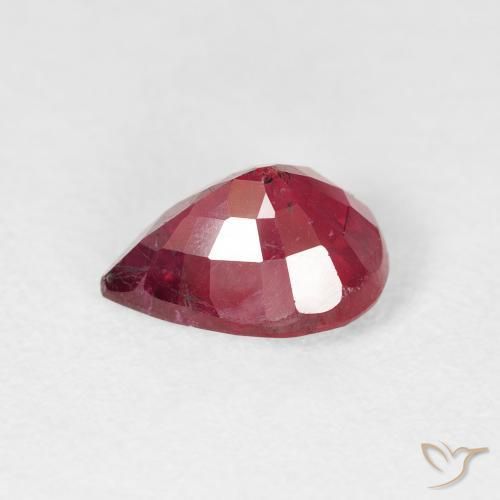 Rubi Jam Red Natural 2.34ct, Formato de pêra, VS-SI
