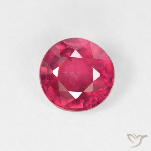 0.94ct Natural Medium Dark-Red Rubi, Redondo, VS