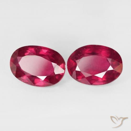 Pedras preciosas de Rubi Jam Red natural de 3.61 ct, oval, VS