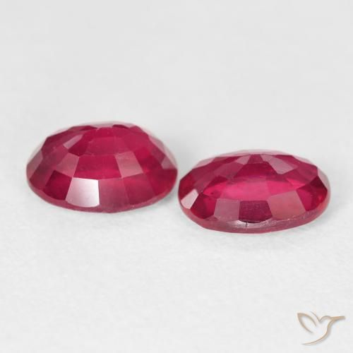 Pedras preciosas de Rubi Jam Red natural de 3.61 ct, oval, VS