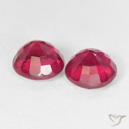 Pedras preciosas de Rubi Jam Red natural de 2.70 ct, Redondo, VS-SI