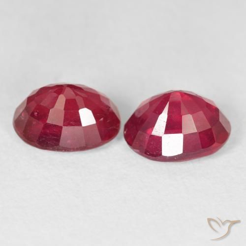 Pedras preciosas de Rubi Carmesim Profundo natural de 4.15 ct, oval, VS